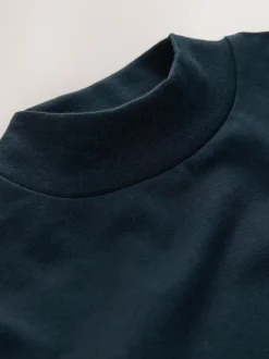 Next Long Sleeve Turtle Neck T-Shirt (3mths-7yrs) Navy New