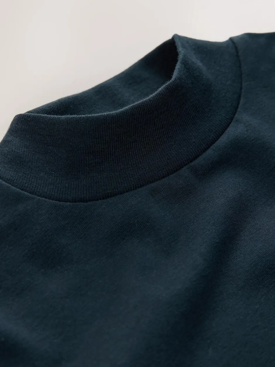 Next Long Sleeve Turtle Neck T-Shirt (3mths-7yrs) Navy New