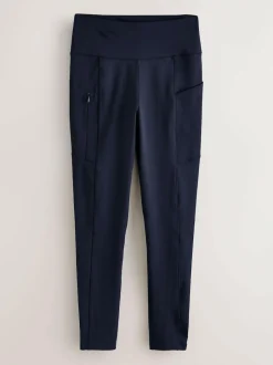 Next Outdoor Fleece Lined Warm Handle Leggings Navy New