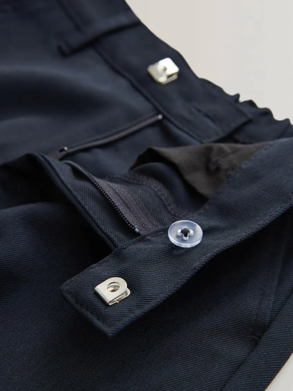 Next Plus Waist School Formal Trousers (3-17yrs) Navy