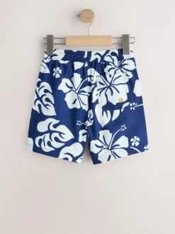 Next Printed Swim Shorts (3-16yrs) Navy Online