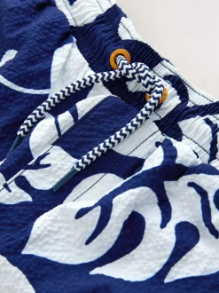 Next Printed Swim Shorts (3-16yrs) Navy Online