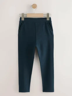 Next Pull-On Cotton Rich Stretch School Trousers (3-16yrs) Navy Outlet
