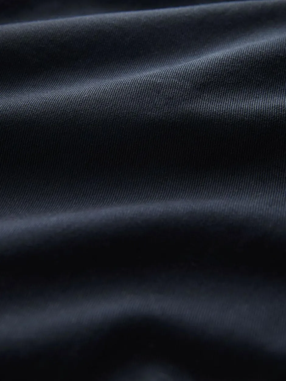 Next Regular Tapered Fit Pleated Stretch Chinos Trousers With Elasticated Waist Navy Hot