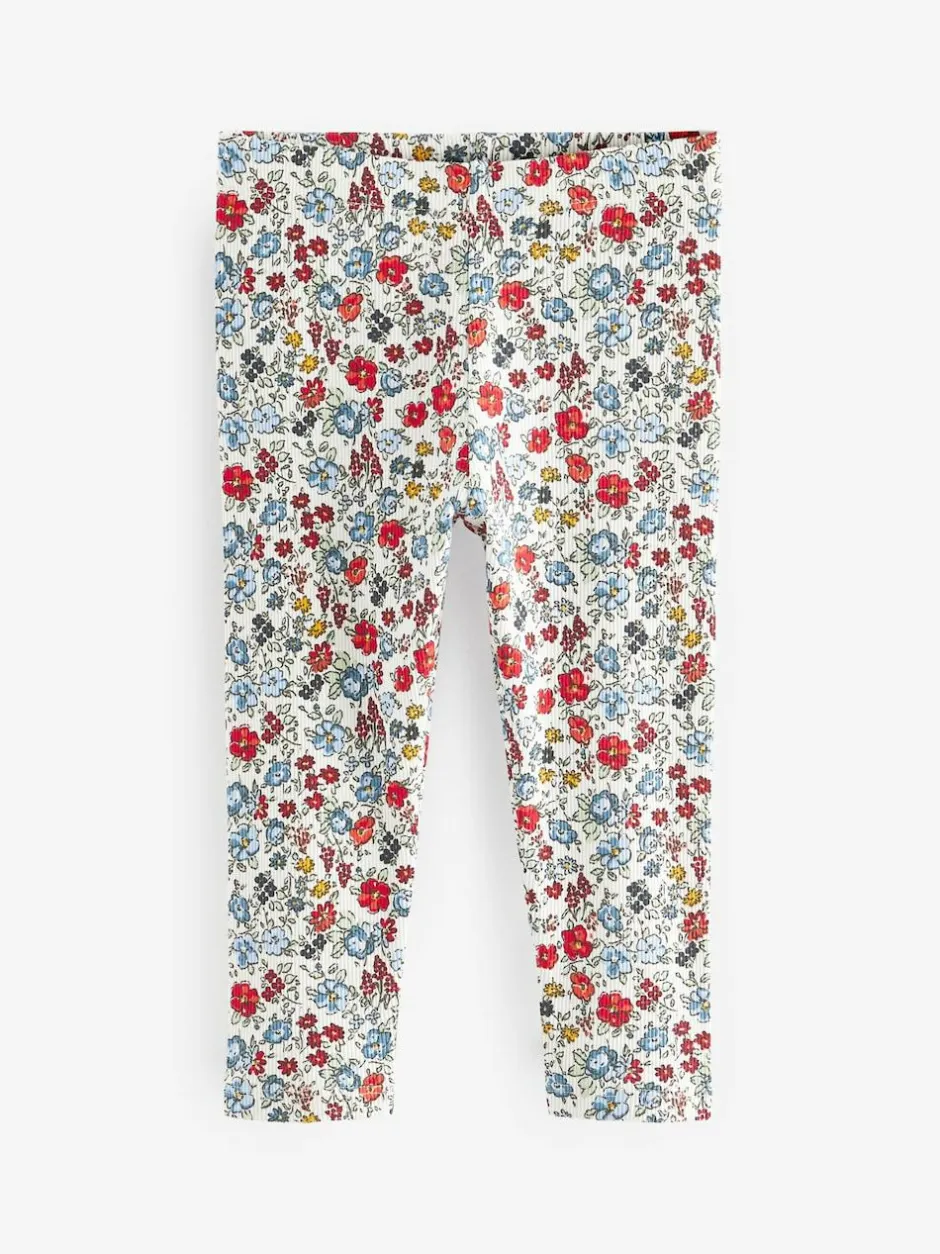 Next Ribbed Leggings 5 Pack (3mths-7yrs) Navy Hot