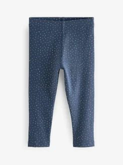 Next Ribbed Leggings 5 Pack (3mths-7yrs) Navy Hot