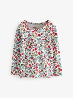 Next Ribbed Long Sleeve Tops 5 Pack (3mths-7yrs) Navy Outlet