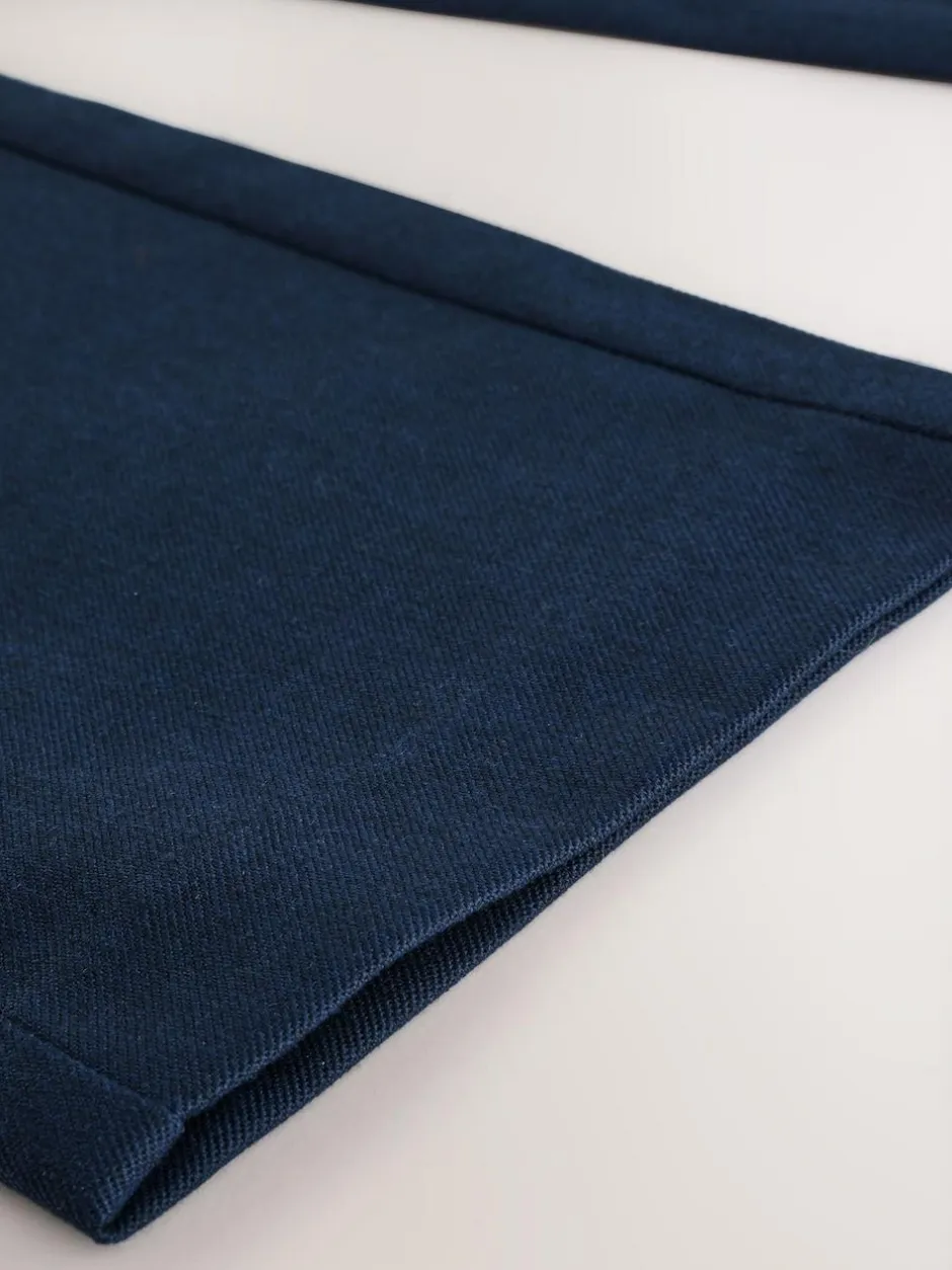 Next School Pull On Waist Straight Trousers (3-17yrs) Navy New