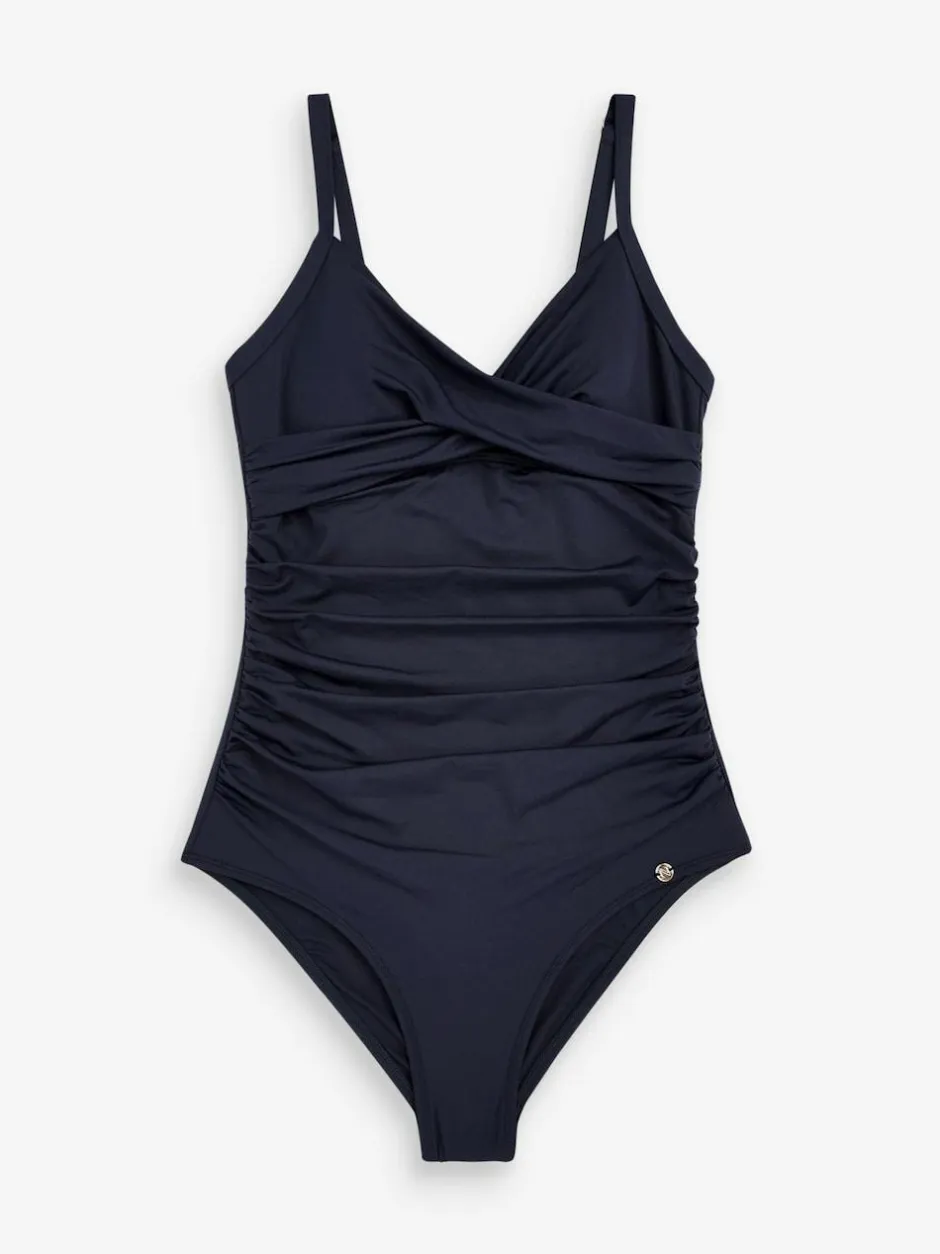 Next Shaping Tummy Control Swimsuit Navy Discount