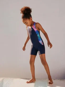 Next Navy Short Performance Swimsuit (3-16yrs) Sale
