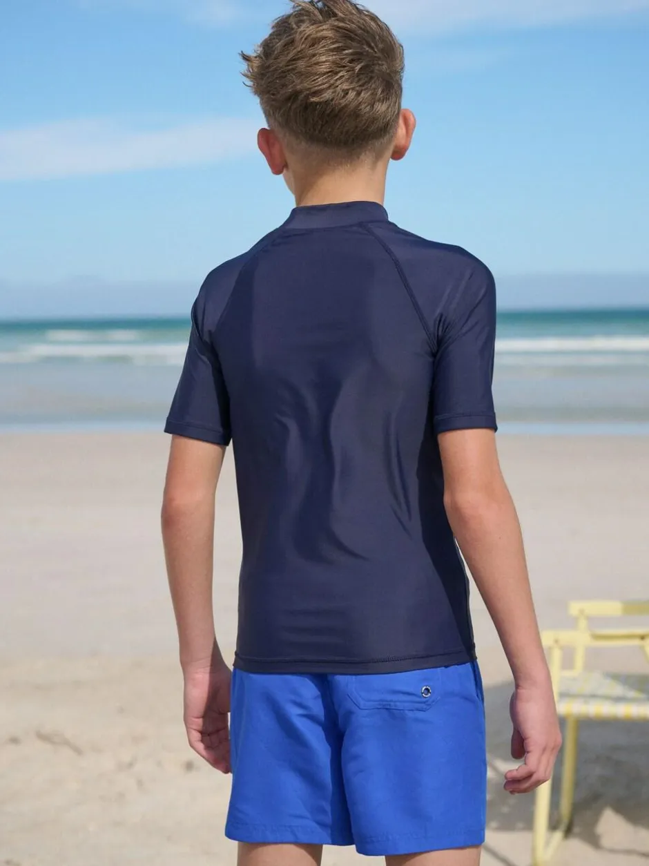 Next Navy Short Sleeve Rash Vest (1.5-16yrs) Online