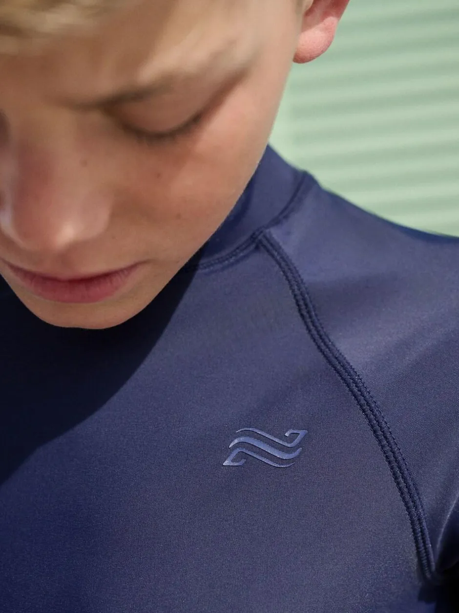 Next Navy Short Sleeve Rash Vest (1.5-16yrs) Online