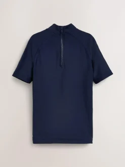 Next Navy Short Sleeve Rash Vest (1.5-16yrs) Online