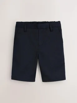 Next Single Flat Front School Shorts (3-14yrs) Navy Online