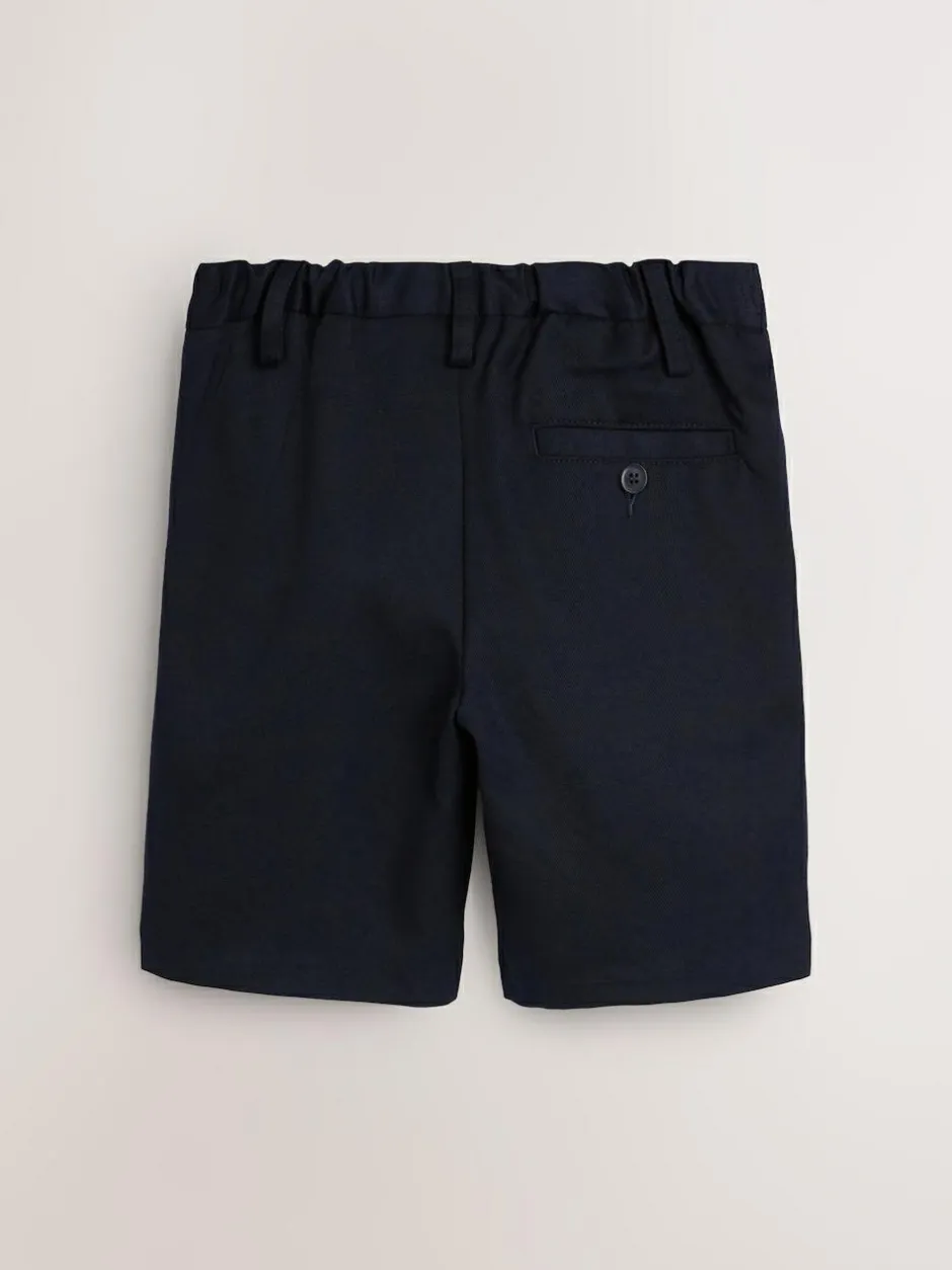 Next Single Flat Front School Shorts (3-14yrs) Navy Online