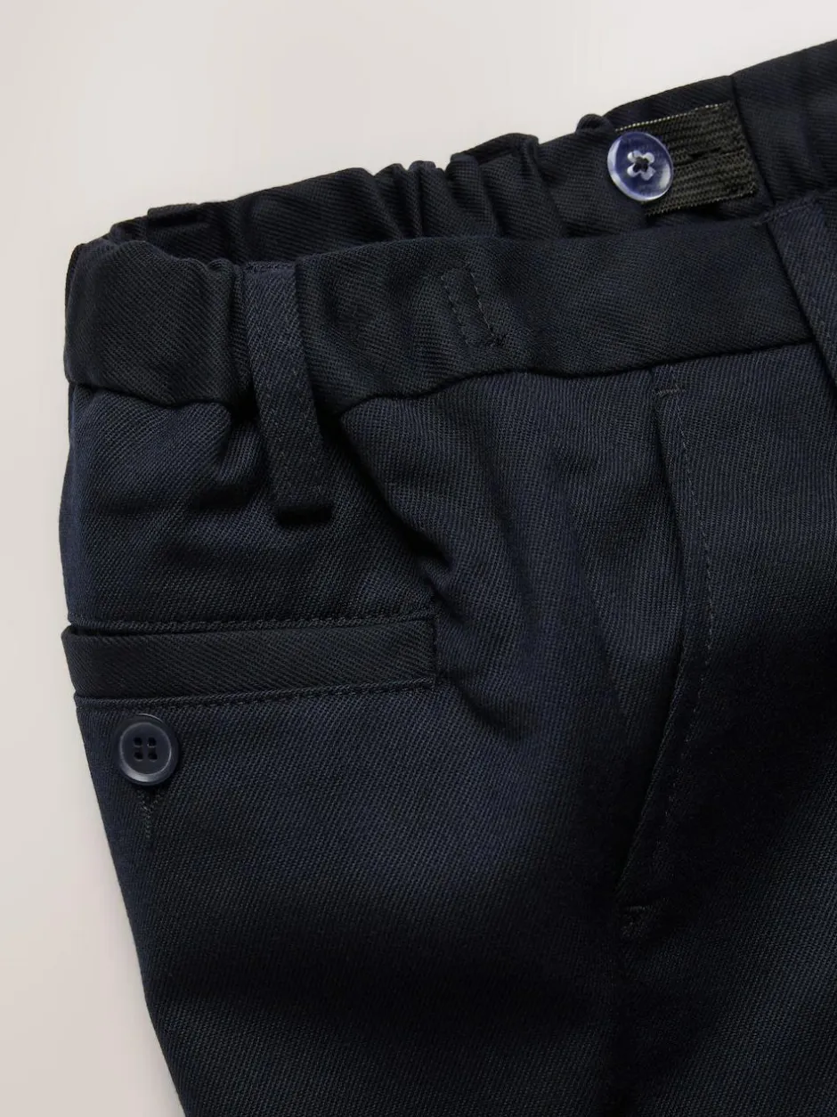 Next Single Flat Front School Shorts (3-14yrs) Navy Online