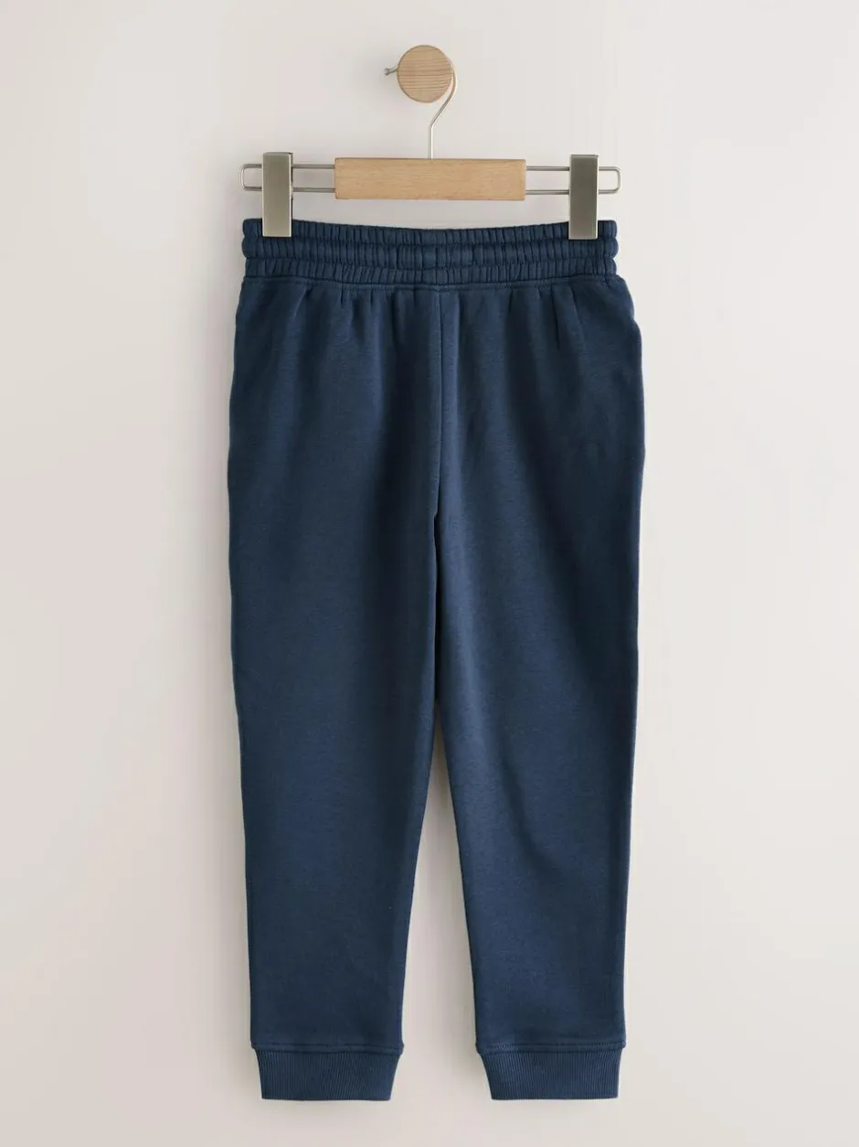 Next Slim Fit Basic Joggers 5 Pack (3-16yrs) Navy Online