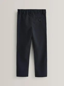 Next Slim Waist School Formal Stretch Skinny Trousers (3-17yrs) Navy Clearance