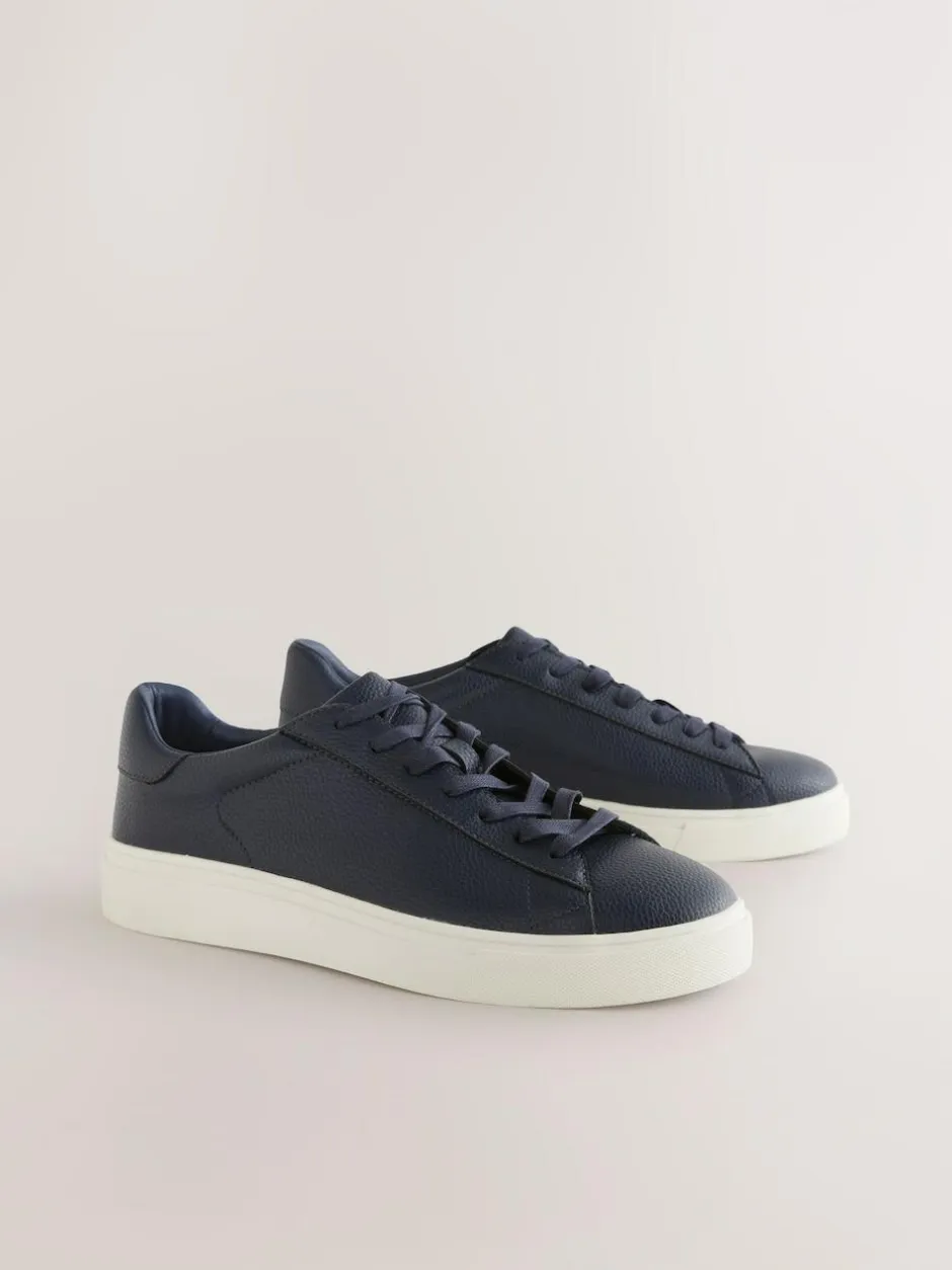 Next Smart Casual Longline Trainers Navy New