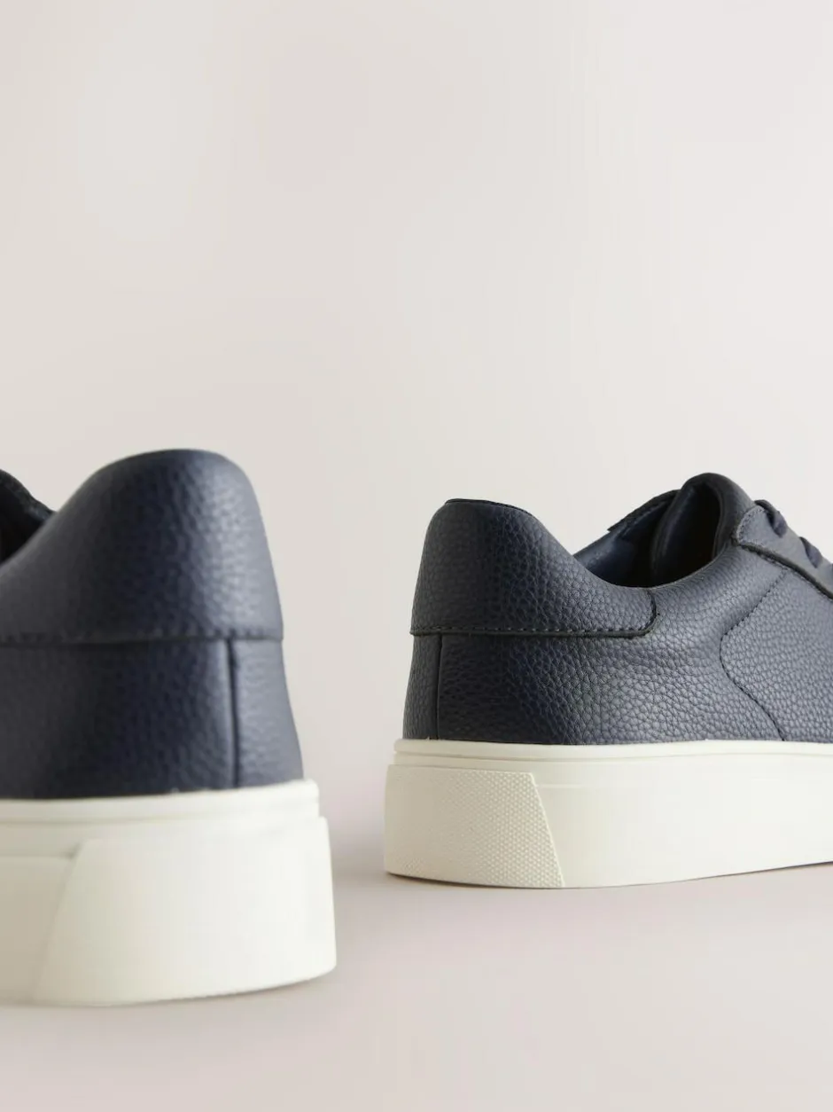 Next Smart Casual Longline Trainers Navy New