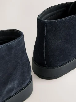 Next Smart Suede Chukka Boots Navy Online