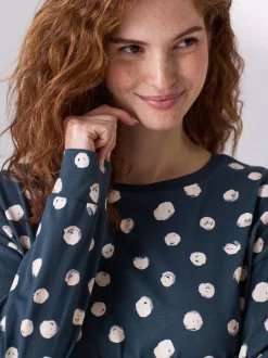 Next Navy Spot Maternity Long Sleeve Pyjamas Best