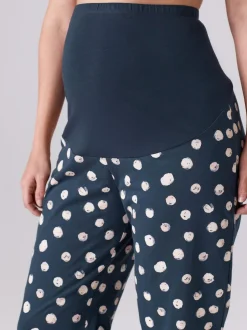 Next Navy Spot Maternity Long Sleeve Pyjamas Best