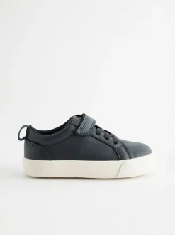 Next Standard Fit (F) Touch Fastening Elastic Lace Trainers Navy