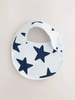 Next Navy Star Baby Bibs 5 Pack