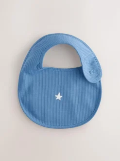 Next Navy Star Baby Bibs 5 Pack