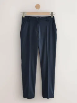 Next Tailored Hourglass Slim Trousers with Wool Navy