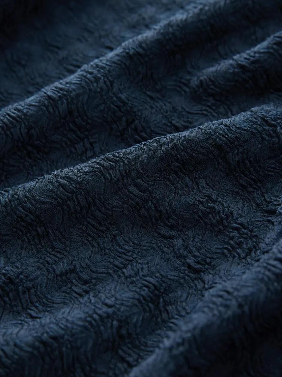 Next Navy Textured Jersey Tie Waist Maxi Dress Hot