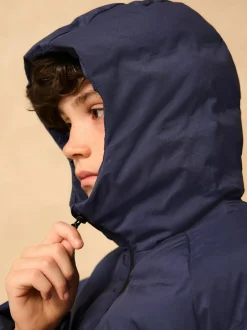 Next Waterproof Midweight Hooded Jacket (3-17yrs) Navy Outlet