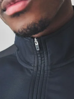 Next Zip Neck Active Training Top Navy Best