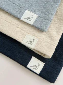 Next Navy/Blue/Stone Long Sleeve Henley T-Shirts 3 Pack (3mths-7yrs) New
