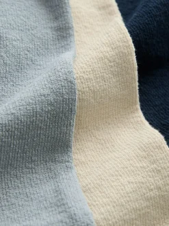 Next Navy/Blue/Stone Long Sleeve Henley T-Shirts 3 Pack (3mths-7yrs) New