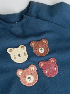 Next Navy/Brown Bear Tops and Leggings 6 Piece Baby Set (0mths-3yrs) Sale