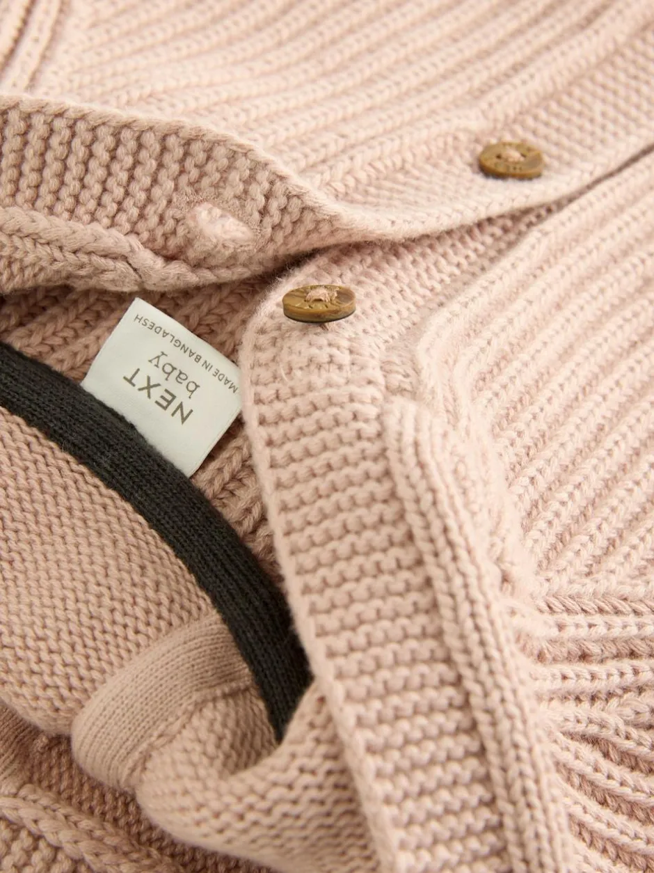 Next Neutral 100% Cotton Cardigan (0mths-2yrs)
