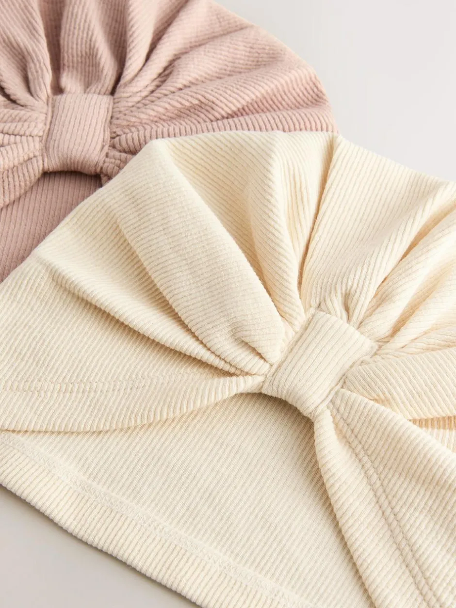 Next 2 Pack Baby Turbans (0-18mths) Neutral