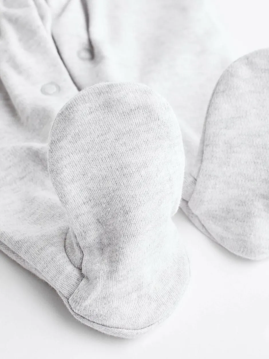 Next Neutral Baby 100% Cotton Sleepsuits 3 Pack (0-2yrs) Sale