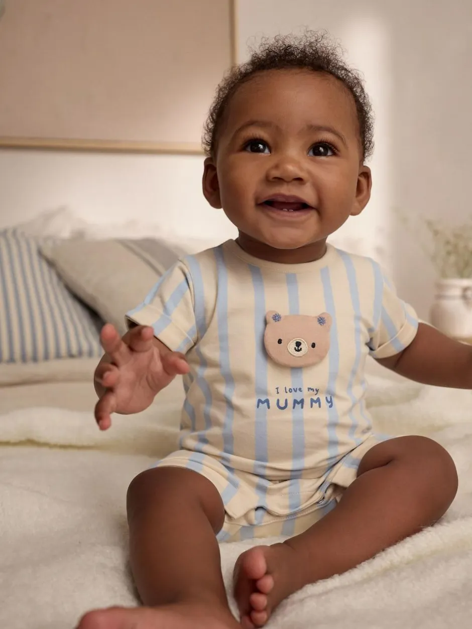 Next Baby Jersey Romper Neutral Hot