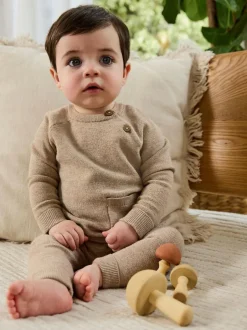 Next Baby Knitted Jumper and Leggings Set (0mths-2yrs) Neutral