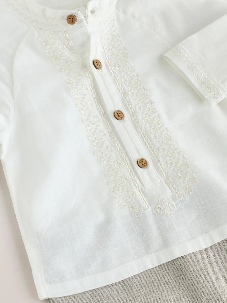 Next Baby Occasion Romper (0mths-2yrs) Neutral New