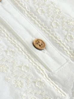 Next Baby Occasion Romper (0mths-2yrs) Neutral New