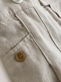 Next Neutral Baby Shirt Trousers and Braces Set 3 Piece (0mths-2yrs) Hot