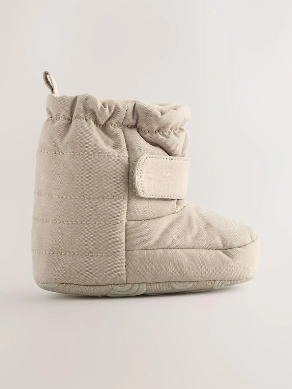 Next Baby Touch Fastening Snow Boots (0-2mths) Neutral Hot