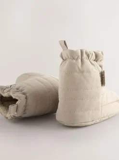 Next Baby Touch Fastening Snow Boots (0-2mths) Neutral Hot