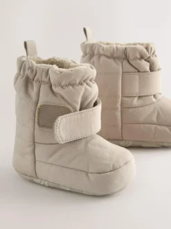 Next Baby Touch Fastening Snow Boots (0-2mths) Neutral Hot