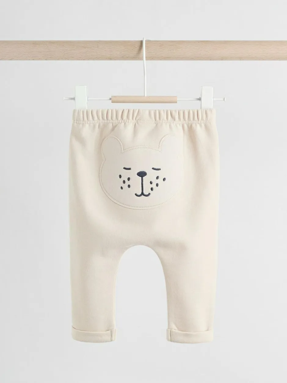 Next Neutral Bear Baby 100% Cotton Leggings 2 Pack (0mths-2yrs)