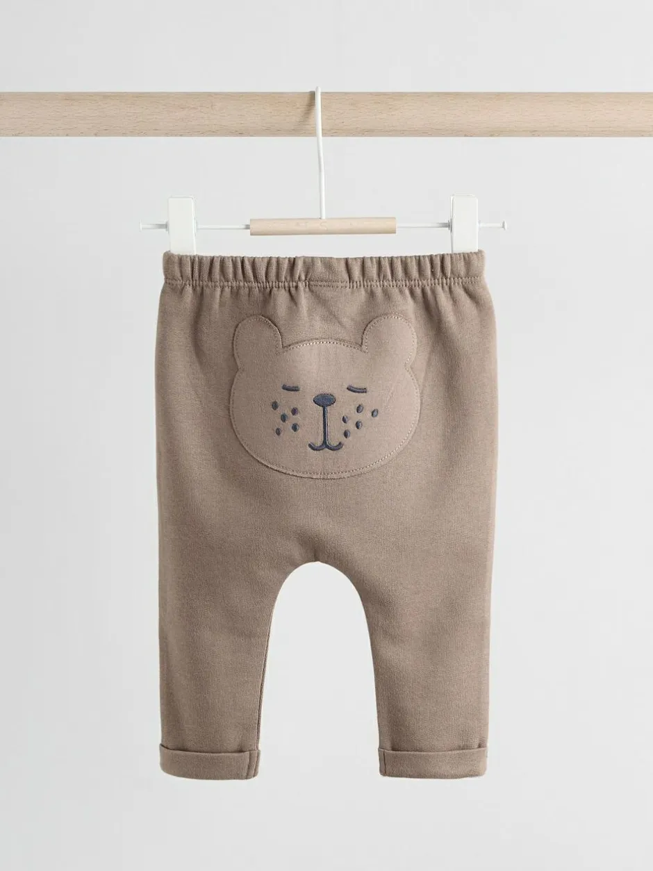 Next Neutral Bear Baby 100% Cotton Leggings 2 Pack (0mths-2yrs)
